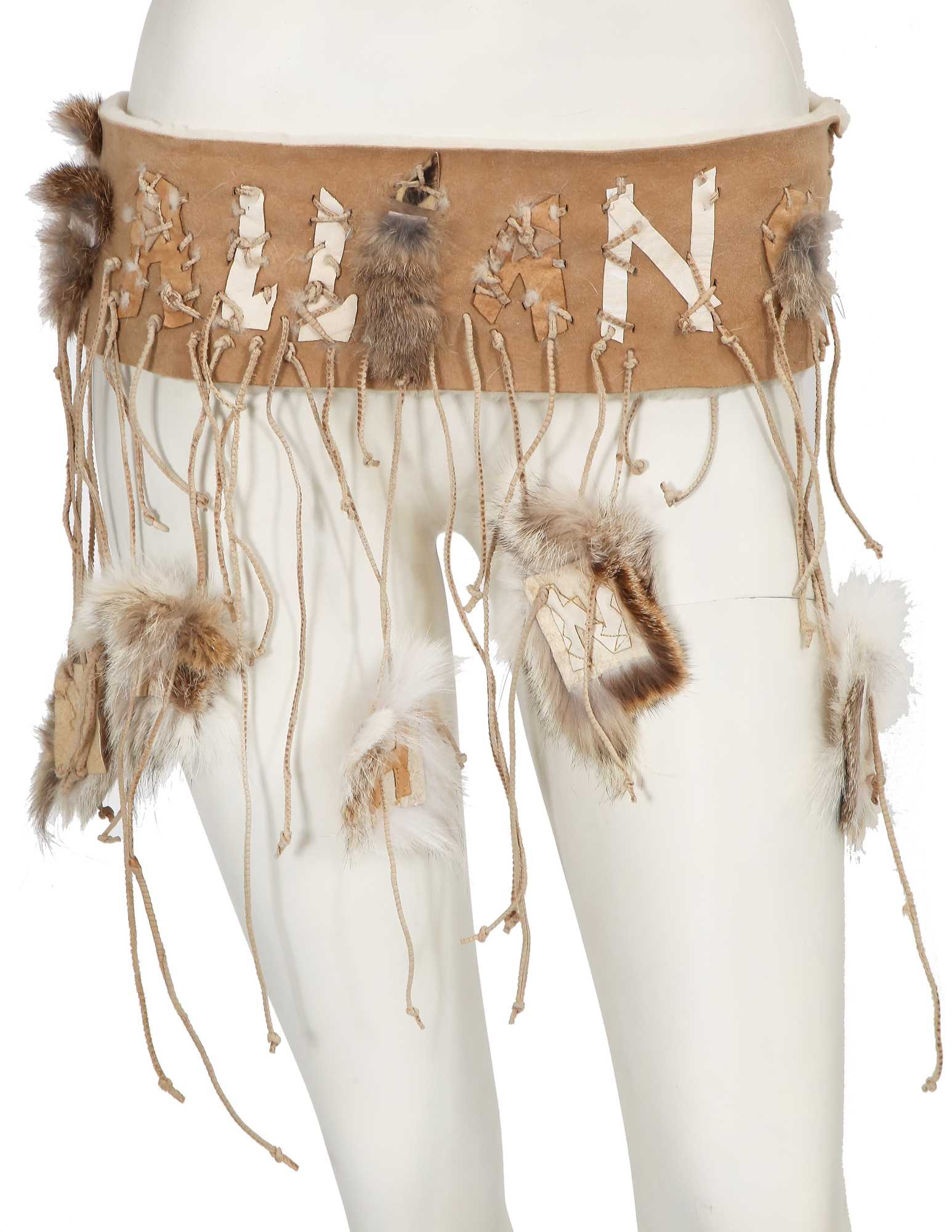 Lot 84 - A John Galliano fur belt, 'Esquimeau' collection, Autumn-Winter 2002-03