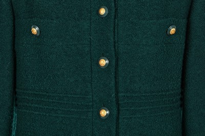Lot 20 - A Chanel green bouclé coat, Autumn-Winter 1993-94