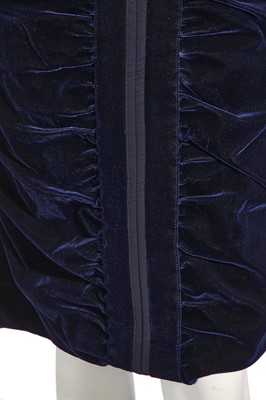 Lot 91 - An Yves Saint Laurent by Tom Ford blue velvet suit, Autumn-Winter 2002-03