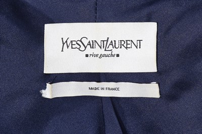 Lot 91 - An Yves Saint Laurent by Tom Ford blue velvet suit, Autumn-Winter 2002-03