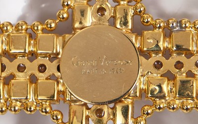 Lot 135 - A good Gianni Versace gilt metal crucifix necklace, 1991