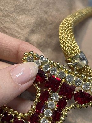 Lot 135 - A good Gianni Versace gilt metal crucifix necklace, 1991