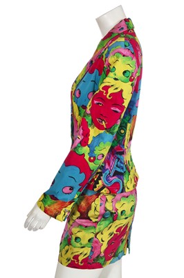 Lot 49 - A Versace printed cotton suit, circa 2018