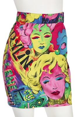 Lot 49 - A Versace printed cotton suit, circa 2018