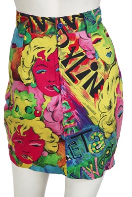 Lot 49 - A Versace printed cotton suit, circa 2018