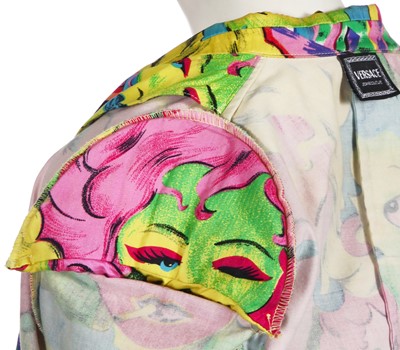 Lot 49 - A Versace printed cotton suit, circa 2018