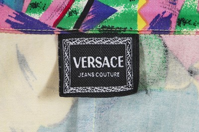 Lot 49 - A Versace printed cotton suit, circa 2018