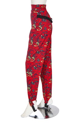 Lot 339 - A pair of BodyMap printed leggings, ‘Seven Demons’ collection, Autumn-Winter 1985-86