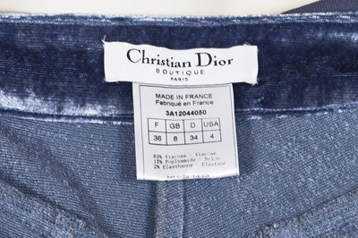 Lot 270 - A Christian Dior by John Galliano teal wool sweater, 'Fly Girl' collection, Autumn-Winter 2000-01