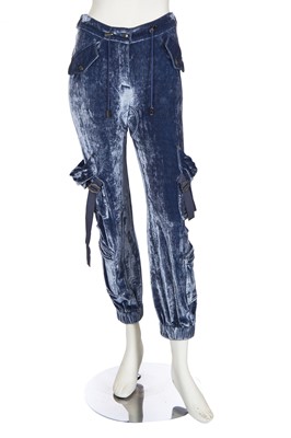Lot 270 - A Christian Dior by John Galliano teal wool sweater, 'Fly Girl' collection, Autumn-Winter 2000-01