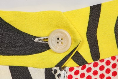 Lot 144 - A Moschino 'Lichtenstein' printed crêpe suit, Spring-Summer 1991