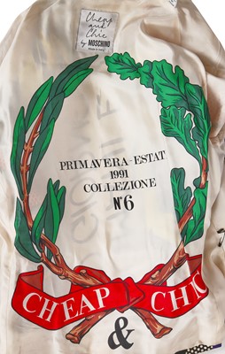Lot 144 - A Moschino 'Lichtenstein' printed crêpe suit, Spring-Summer 1991