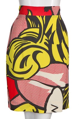 Lot 144 - A Moschino 'Lichtenstein' printed crêpe suit, Spring-Summer 1991
