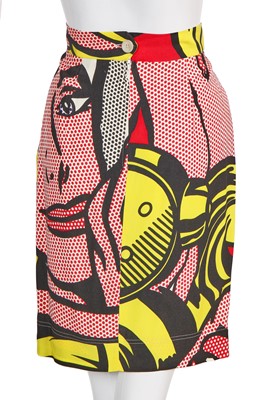 Lot 144 - A Moschino 'Lichtenstein' printed crêpe suit, Spring-Summer 1991
