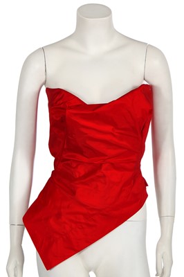 Lot 94 - A Vivienne Westwood red taffeta corset, 2010s