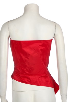 Lot 94 - A Vivienne Westwood red taffeta corset, 2010s