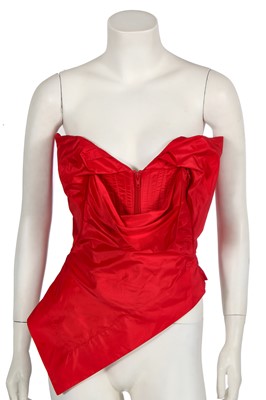 Lot 94 - A Vivienne Westwood red taffeta corset, 2010s