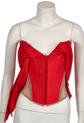 Lot 94 - A Vivienne Westwood red taffeta corset, 2010s