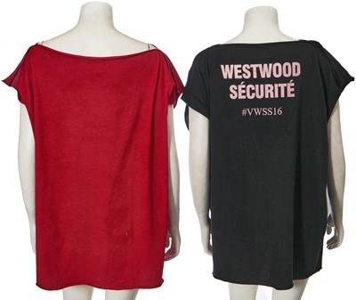 Lot 98 - A group of six Vivienne Westwood staff collection cotton jersey t-shirts, 2015-18