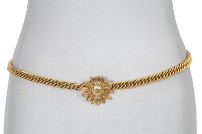 Lot 2 - A Chanel lion's head chain belt, 1990s