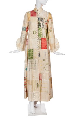 Lot 319 - A Catherine Buckley jacquard lace coat/dress, circa 1970