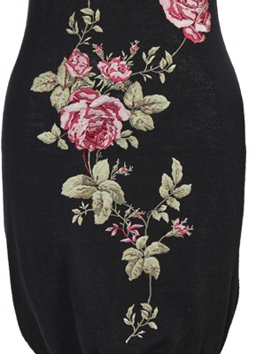 Lot 128 - An Alexander McQueen embroidered wool dress, 'It's a Jungle Out There' collection, Autumn-Winter 1997-98