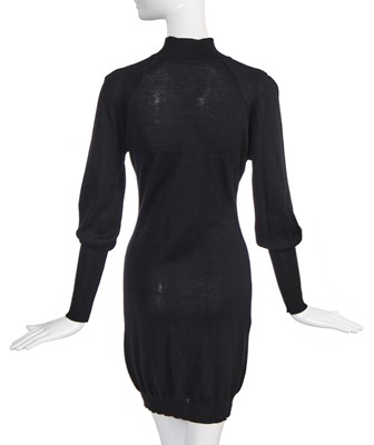 Lot 128 - An Alexander McQueen embroidered wool dress, 'It's a Jungle Out There' collection, Autumn-Winter 1997-98