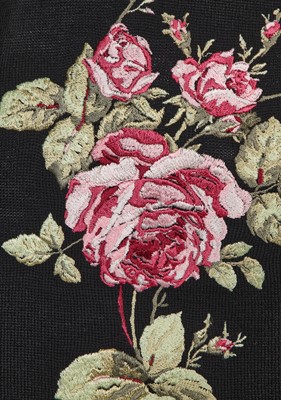 Lot 128 - An Alexander McQueen embroidered wool dress, 'It's a Jungle Out There' collection, Autumn-Winter 1997-98