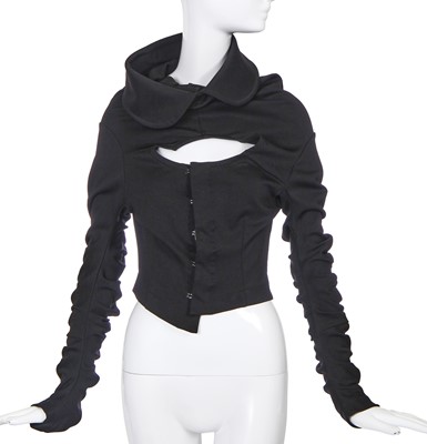Lot 238 - A Comme des Garçons black jersey jacket, 'Dark Romance, Witch' collection, Autumn-Winter 2004-05