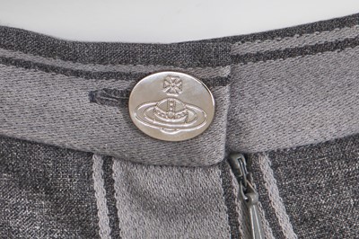 Lot 101 - A Vivienne Westwood striped grey wool suit, 'Storm in a Teacup' collection, Autumn-Winter 1996-97