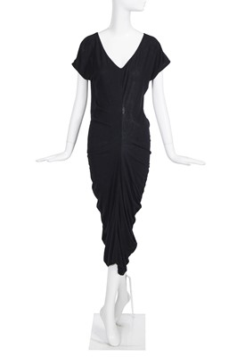 Lot 284 - A John Flett black jersey dress, 1980s