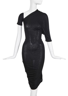 Lot 285 - A John Flett black jersey dress, 1980s