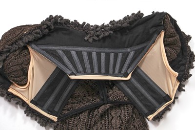 Lot 103 - A Vivienne Westwood brown knitted ensemble, 'Cafe Society' collection, Spring-Summer 1994