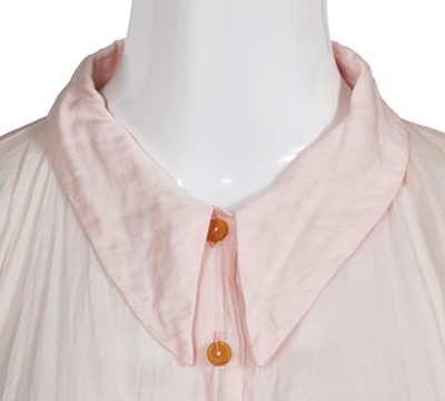 Lot 116 - A Vivienne Westwood pink cotton shirtdress, 'Cut, Slash & Pull' collection, Spring-Summer 1991