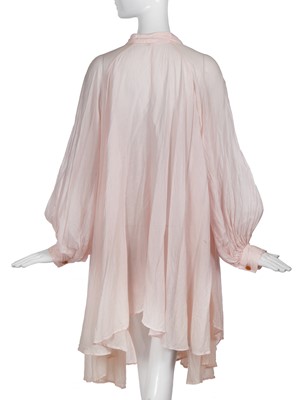 Lot 116 - A Vivienne Westwood pink cotton shirtdress, 'Cut, Slash & Pull' collection, Spring-Summer 1991