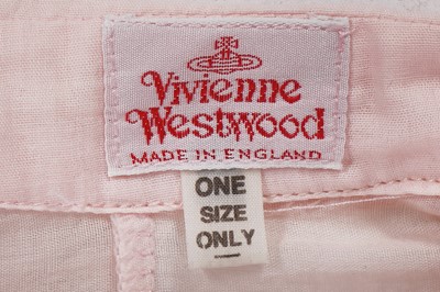 Lot 116 - A Vivienne Westwood pink cotton shirtdress, 'Cut, Slash & Pull' collection, Spring-Summer 1991