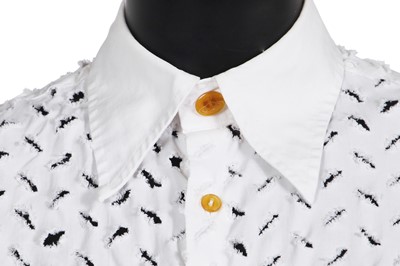 Lot 115 - A Vivienne Westwood white cutwork shirt, 'Cut, Slash & Pull' collection, Spring-Summer 1991