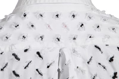 Lot 115 - A Vivienne Westwood white cutwork shirt, 'Cut, Slash & Pull' collection, Spring-Summer 1991