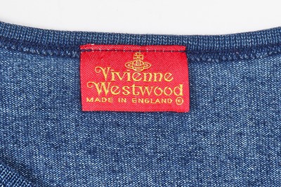 Lot 109 - A Vivienne Westwood blue cotton 'Marlene' ensemble, 'Always on Camera' collection, Autumn-Winter 1992-93