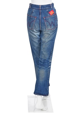 Lot 109 - A Vivienne Westwood blue cotton 'Marlene' ensemble, 'Always on Camera' collection, Autumn-Winter 1992-93