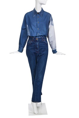 Lot 108 - A Vivienne Westwood 'Marlene' cotton ensemble, 'Always on Camera' collection, Autumn-Winter 1992-93