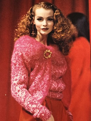 Lot 107 - A Vivienne Westwood knitted pink wool jumper, 'Always on Camera' collection, Autumn-Winter 1992-93