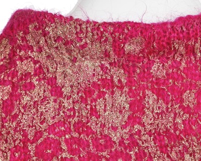 Lot 107 - A Vivienne Westwood knitted pink wool jumper, 'Always on Camera' collection, Autumn-Winter 1992-93