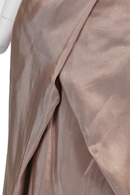 Lot 98 - A Vivienne Westwood pink-gold shot silk corset and skirt ensemble, 2000s