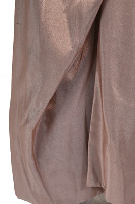 Lot 98 - A Vivienne Westwood pink-gold shot silk corset and skirt ensemble, 2000s