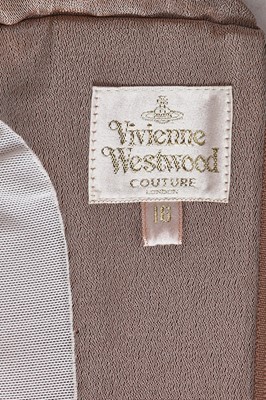 Lot 98 - A Vivienne Westwood pink-gold shot silk corset and skirt ensemble, 2000s