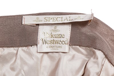 Lot 98 - A Vivienne Westwood pink-gold shot silk corset and skirt ensemble, 2000s