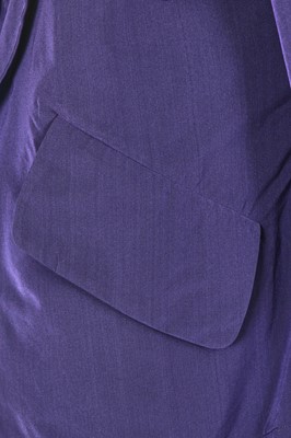 Lot 118 - A Vivienne Westwood purple acrylic stencilled ensemble, 'Portrait' collection, Autumn-Winter 1990-91