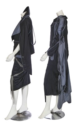 Lot 114 - A Vivienne Westwood black and blue dress and jacket, 'Street Theatre' collection, Spring-Summer 2003