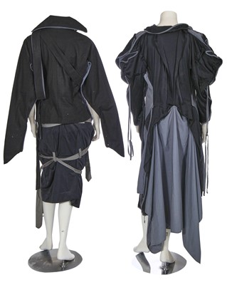 Lot 114 - A Vivienne Westwood black and blue dress and jacket, 'Street Theatre' collection, Spring-Summer 2003